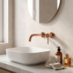 REA - Podomítková umyvadlová baterie LUNGO Copper + BOX REA-B7997