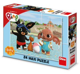 Puzzle MAXI Bing u bazénu 24 dílků