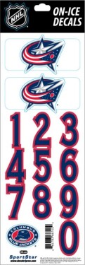 Sport Star Samolepky na helmu Columbus Blue Jackets NHL Decals