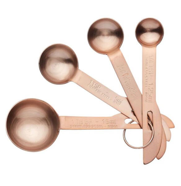 Kitchen Craft Odměrky MasterClass Copper - set 4 ks, měděná barva, kov