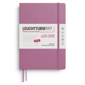 Academic Week Planner 2026 Medium (A5) 18 Months Dusty Rose
