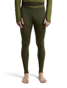 Pánské merino spodky ICEBREAKER Mens ZoneKnit 200 Leggings, Dark Loden velikost: XL
