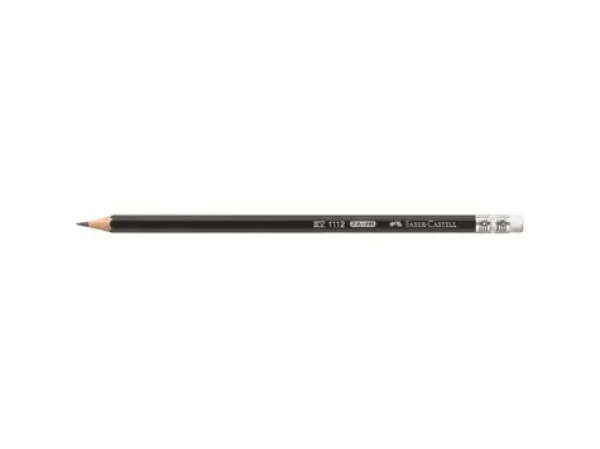FABER-CASTELL 1112 Grafitová tužka s gumou - tvrdost HB 12 ks (111200)