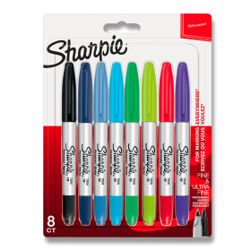 Permanentní popisovač Sharpie Twin Tip sada 8 ks