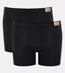 Pánské boxerky GO Natural Short C2P - BLACK - černé 0004 - SLOGGI BLACK L