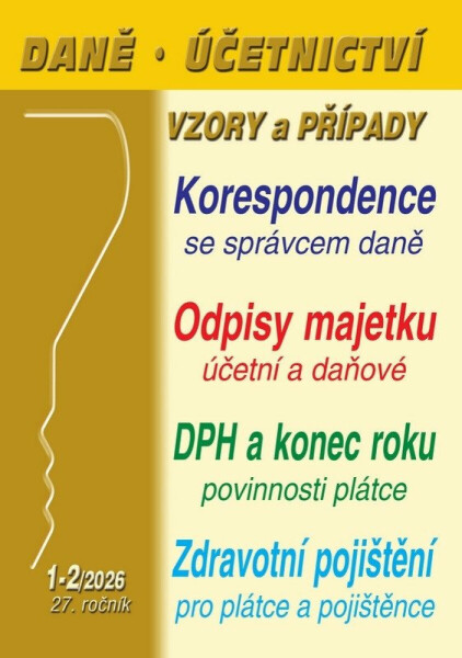 DÚVaP 1-2/2026 Účetní a daňové odpisy majetku
