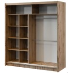 Šatní skříň London Rozměry: 250 cm, Dveře: Zrcadlo