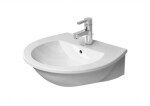 DURAVIT - Darling New Umyvadlo 55x48 cm, s 1 otvorem pro baterii, s WonderGliss, alpská bílá 26215500001