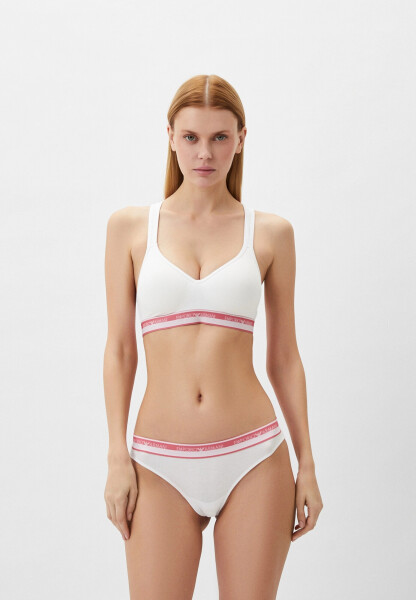 Dámské kalhotky 2Pack 163337 4R227 00010 bílé - Emporio Armani M