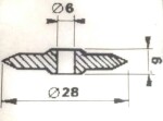 Ostatní - Kolečko řezací 6/28mm 542 Nář 58