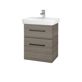 Dřevojas - Umyvadlová skříňka GO SZZ2 50 - D03 Cafe / Úchytka T06 / D03 Cafe 28063H