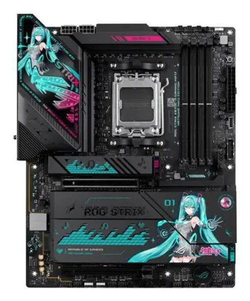 ASUS ROG STRIX X870E-H GAMING MIKU / Základní deska / AMD X870E / DDR5 / Wi-Fi 7 / USB4 / sc.AM5 / ATX (90MB1MA0-M0EAY0)