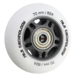 NILS Extreme PU 70x24 82A Matná kolečka s ložisky ABEC 9 bílá 4 ks (5907695544756)