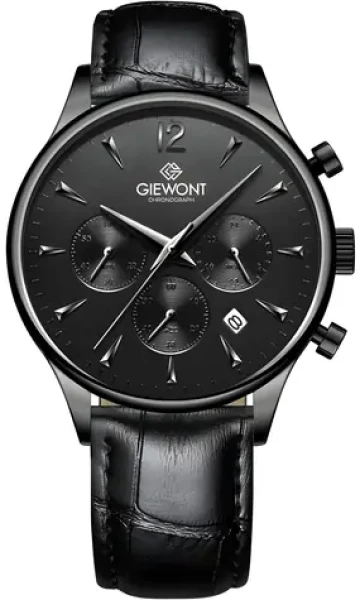Giewont GW6310-A1 černé / Pánské hodinky / Chronograph / Safírové sklo (GW6310-A1)