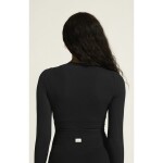 Craft Triko s dlouhým rukávem Collective Rib Cropped T-Shirt Women 1916014-999000 - Běžecký top CRAFT Collective Rib Cropped LS - černá Velikost textilu: M-L