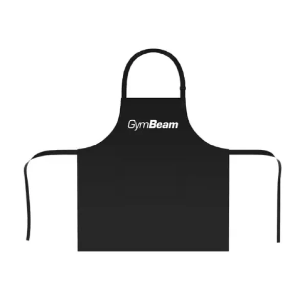 Kuchyňská zástěra Black - GymBeam (černá) (86707-1-single_variant)