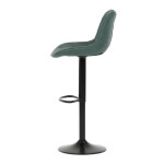Barová židle, zelená, látka,AUB-V3066 GRN3