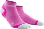 CEP dámské kotníkové běžecké kompresní ponožky ULTRALIGHT pink light grey Velikost: (EUR