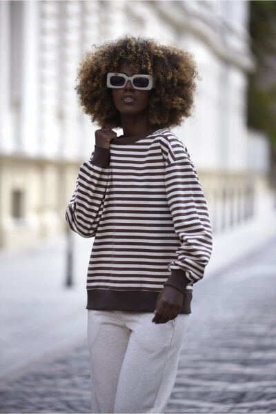 RIANA BLOUSE ČOKOLÁDA - MÁSLO L