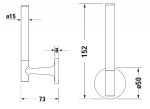 DURAVIT - Starck T Držák rezervního toaletního papíru, zlatá 0099393400