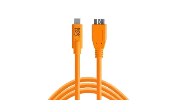 Tether Tools Kabel USB-C - USB 3.0 Micro-B oranžová / Kabel / 4,6 m (CUC3315-ORG)