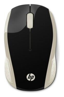HP 200 zlatá / bezdrátová myš / optická / 1000 dpi / USB (2HU83AA#ABB)
