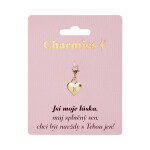 Zlatý přívěsek srdce - Láska - Albi