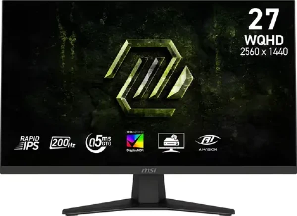27" MSI MAG 274QF E20 černá / Herní monitor / QHD / Rapid IPS / 200Hz / HDMI+DP / VESA (MAG 274QF E20)