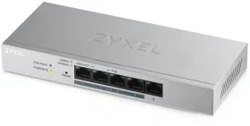 ZyXEL GS1200-5HP v2 / 5-port Desktop Gigabit Web Smart switch / 5x GLAN / 4x PoE / PoE 60W (GS1200-5HPV2-EU0101F)