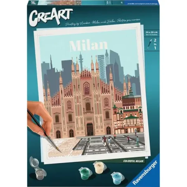 Ravensburger CreArt Barevný Milán – malování podle čísel