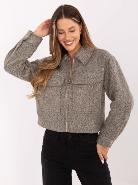 Bunda D46015XB43434A2 šedá XXL