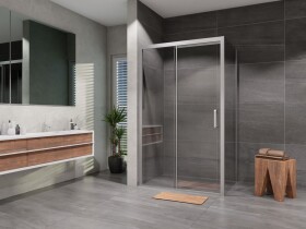 Lansanit Sprchový kout obdélník posuvný Serra 1200x800, chrom, čiré sklo