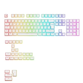 Glorious Aura V3 Keycaps 131 ks bílá / Klávesy pro klávesnice GMMK / 131 kláves / ISO Layout / PBT / Doubleshot / DE (GLO-KB-ACC-KC-GPBT-AURA-WHT-DE)