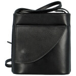 Stylová dámská kožená crossbody Hasta, černá