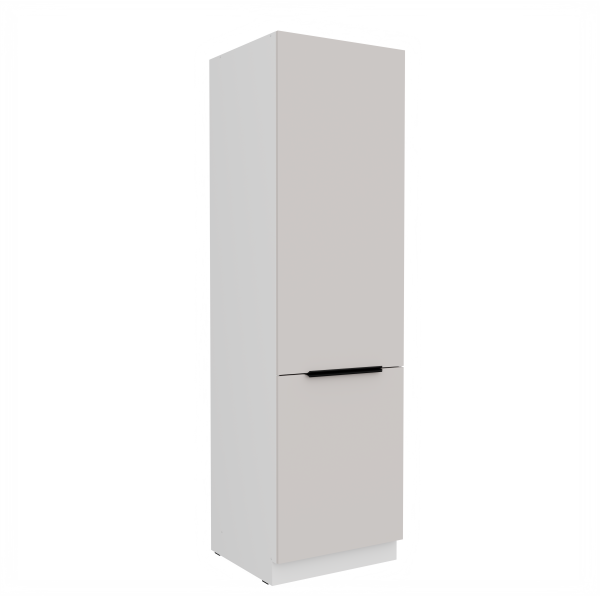Vysoká skříňka pro vestavnou lednici Como 60 LO-210 2F Barva korpusu: Bílá, Barva dvířek: Kašmír