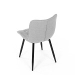 Jídelní židle, šedá, látka, HC-462 SIL2
