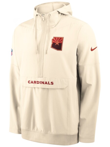 Nike Pánská bunda Arizona Cardinals NFL 2026 Rivalries Sideline Half-Zip Anorak Natural Velikost: 2XL