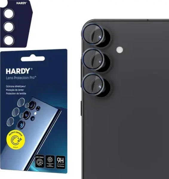 3mk HARDY Lens Protection Pro Black ochranné sklo na fotoaparát pro Samsung Galaxy S25 (5903108619035)