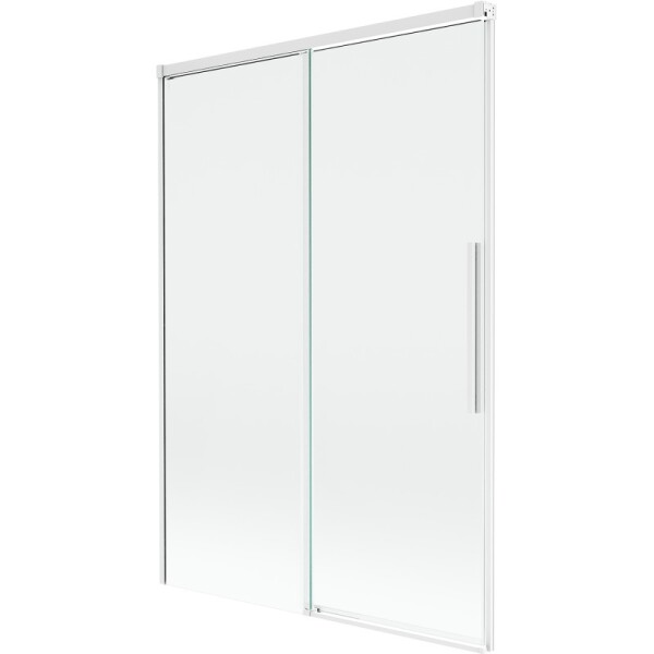 MEXEN/S - Rox vanová zástěna 2-křídlová posuvná 120 x 150, transparent, bílá 8C9-120-001-20-00