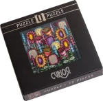 CURIOSI Čtvercové puzzle Q Silver: Barevné květiny