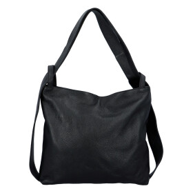 Stylová kožený kabelko batoh Vanesa, černá