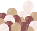 Balónky 100 ks hnědé a krémové mix Balonky.cz Balónky 100 ks hnědé a krémové mix Balonky.cz