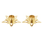 Georg Jensen Pozlacený svícen Taper – set 2 ks, zlatá barva, kov