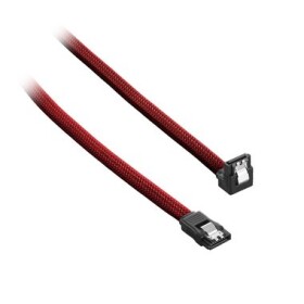 CableMod ModMesh Pravoúhlý SATA 3 Kabel 60cm - tmavě červená (CM-CAB-RSAT-N60KBR-R)