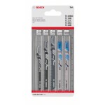 Bosch 5dílná sada pilových plátků do kmitacích pil Wood and Metal Basic T 119 BO; T 119 B; T 11 C; T 118 A; T 118 B