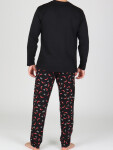 EVONA a.s. Pánské dlouhé pyžamo P LUBOR s chilli papričkami - P LUBOR XXL