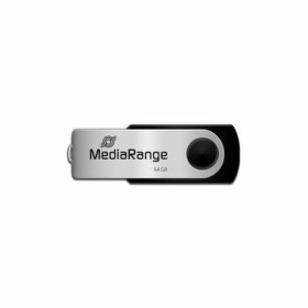 MediaRange MR912 64GB stříbrná / Flash Disk / USB-A 2.0 / čtení: 17MBs / zápis: 8MBs (MR912)