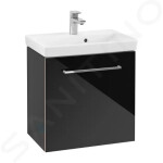 VILLEROY & BOCH - Avento Umyvadlová skříňka, 530x514x352 mm, 1 dvířka, Crystal Black A88800B3