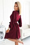 Dámské šaty 339-3 bordó - Numoco L/XL