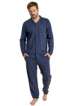 Pánské pyžamo Muydemi 350023 Tm. modrá L